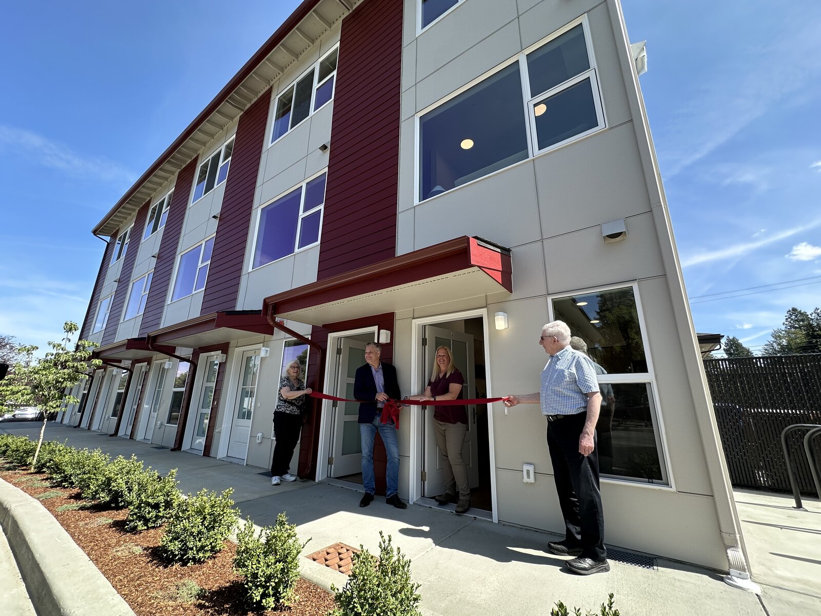 Ribbon-cutting ceremony at Oldivai's Project Zero workforce housing development in Spokane, Washington